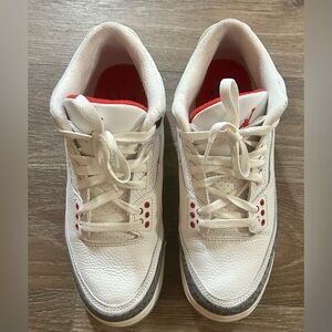 White and Red Sneakers